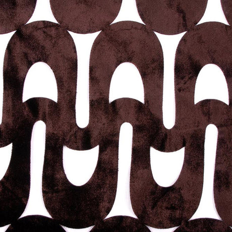 Chocolate Lazer Cut Velvet