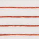 Ivory/Orange Stripes Striped Sheer
