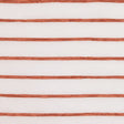 Ivory/Orange Stripes Striped Sheer