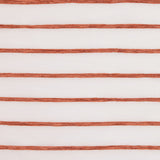 Ivory/Orange Stripes Striped Sheer
