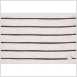 Ivory/Chocolate Stripes Striped Sheer