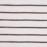 Ivory/Chocolate Stripes Striped Sheer