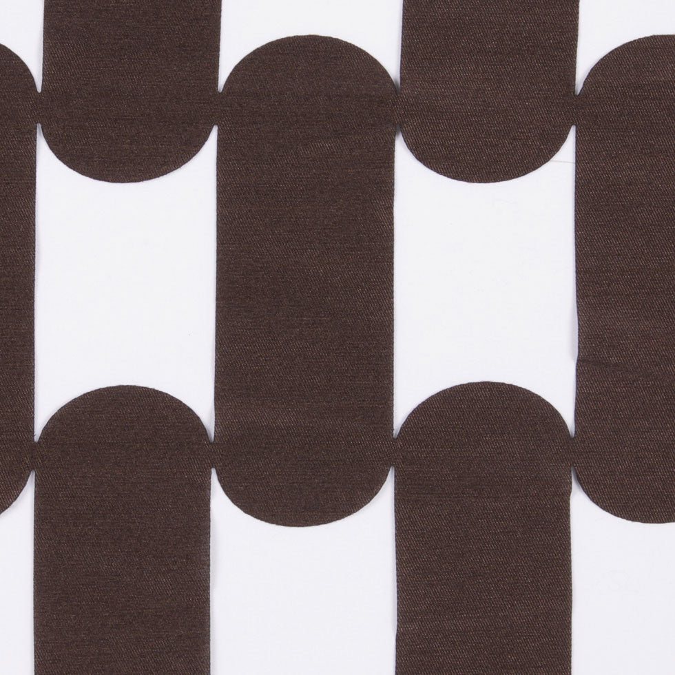 Dark Brown Lazer Cut Polyester