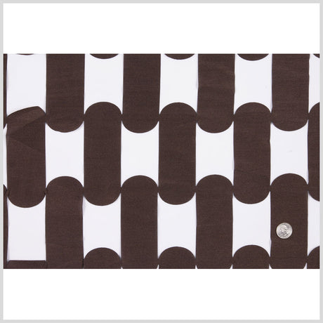 Dark Brown Lazer Cut Polyester