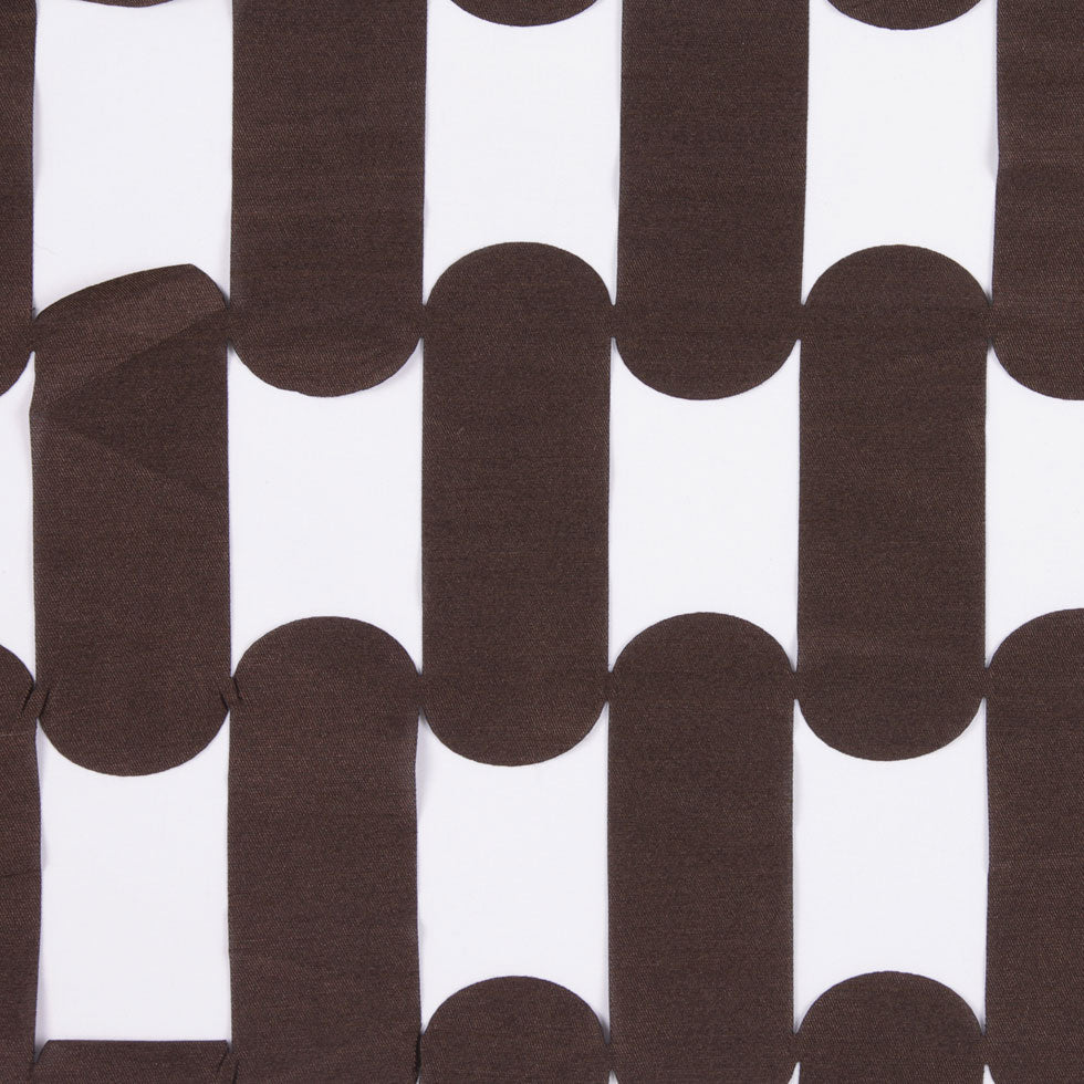 Dark Brown Lazer Cut Polyester