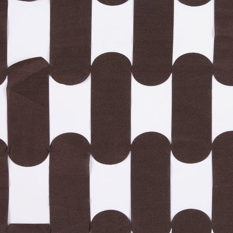 Dark Brown Lazer Cut Polyester