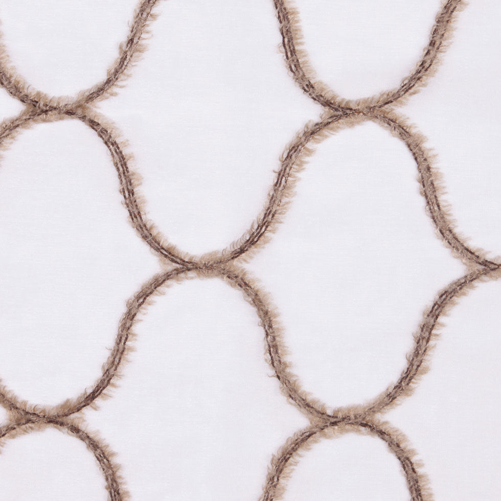 Ivory Flock Sheer Flock