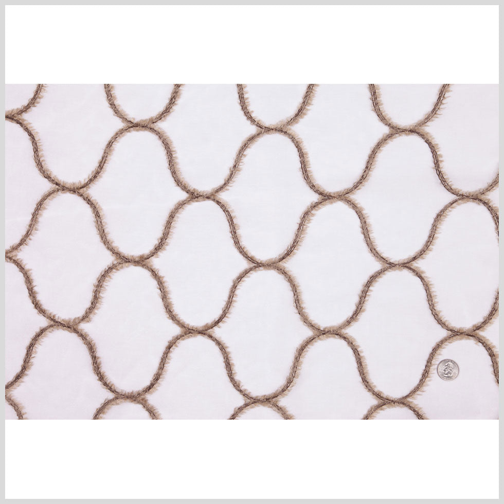 Ivory Flock Sheer Flock