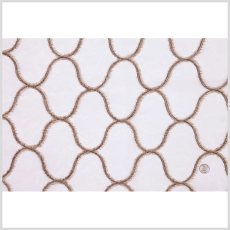 Ivory Flock Sheer Flock