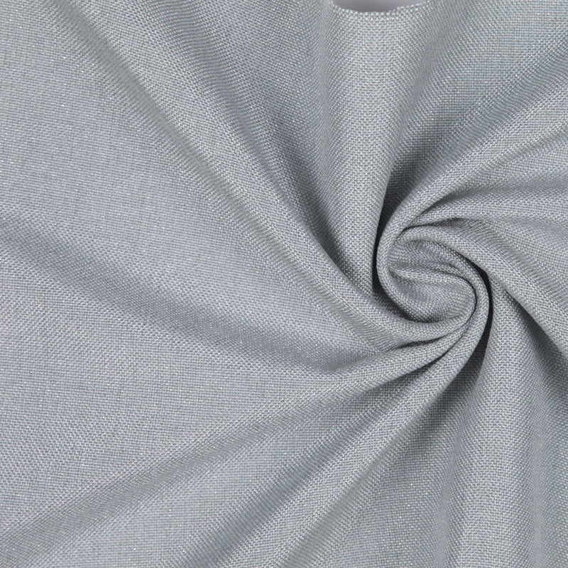 Spa/Metallic Silver Solid Linen Lame