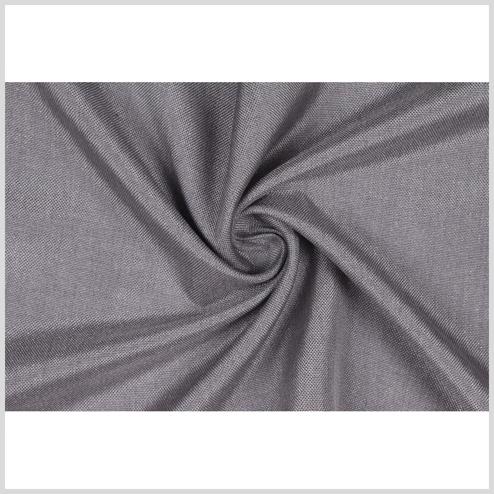 GrayMetallic Silver Solid Linen Lame