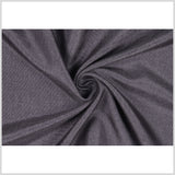 CharcoalMetallic Silver Solid Linen Lame