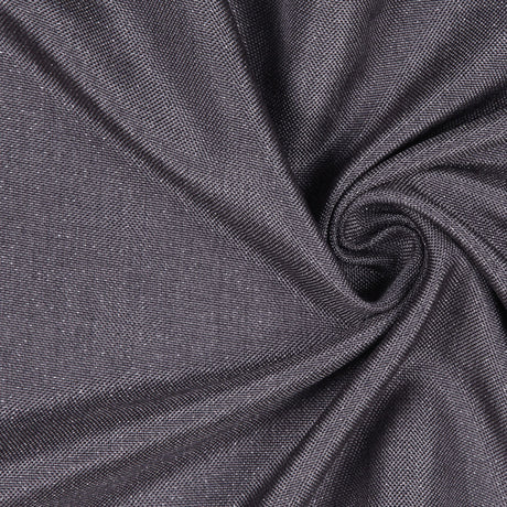 CharcoalMetallic Silver Solid Linen Lame