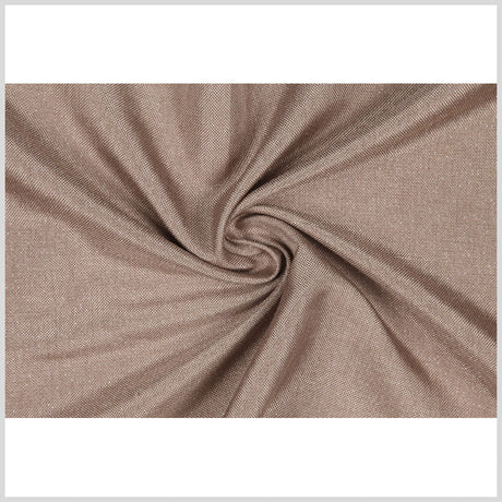 Latte/Metallic Silver Solid Linen Lame