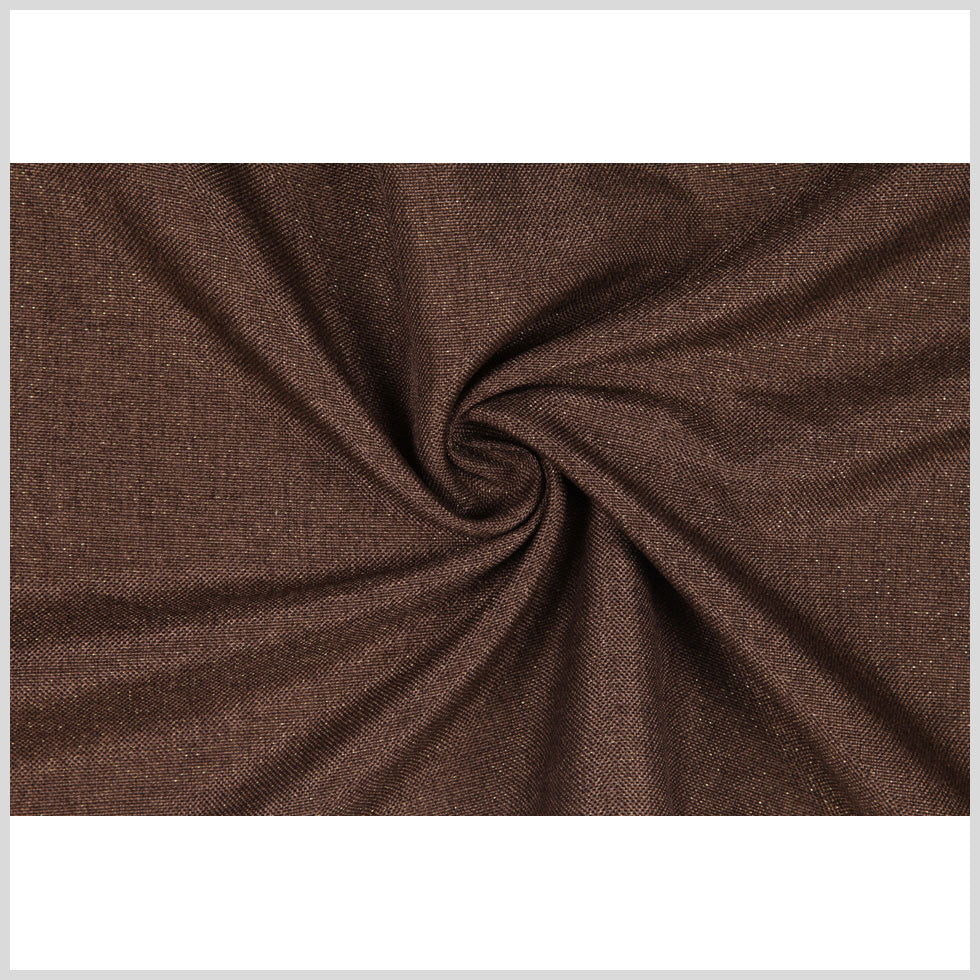 Espresso/Metallic Gold Solid Linen Lame