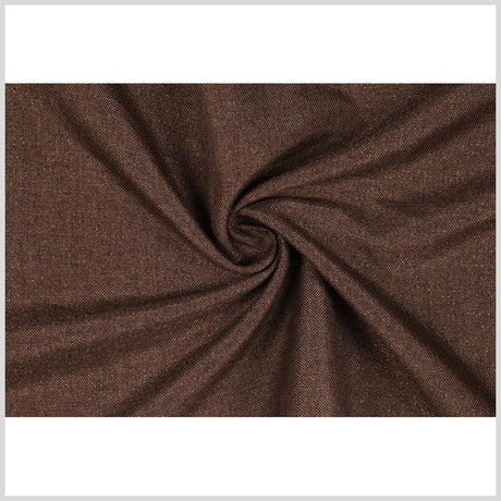 Espresso/Metallic Gold Solid Linen Lame