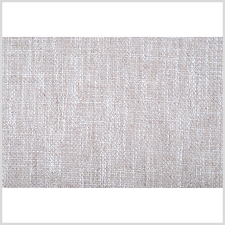Sand/Cream Solid Woven Boucle