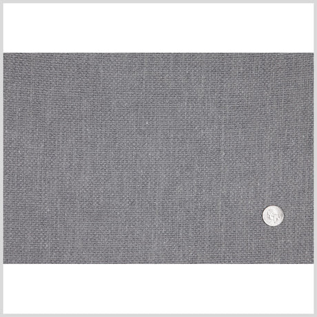 Gray Solid Woven Boucle