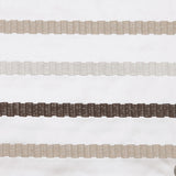 Linen/Brown Stripes Embroidery Stripe