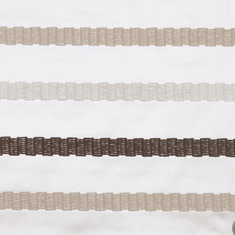 Linen/Brown Stripes Embroidery Stripe