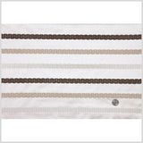 Linen/Brown Stripes Embroidery Stripe