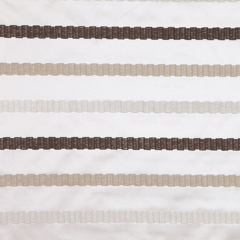 Linen/Brown Stripes Embroidery Stripe