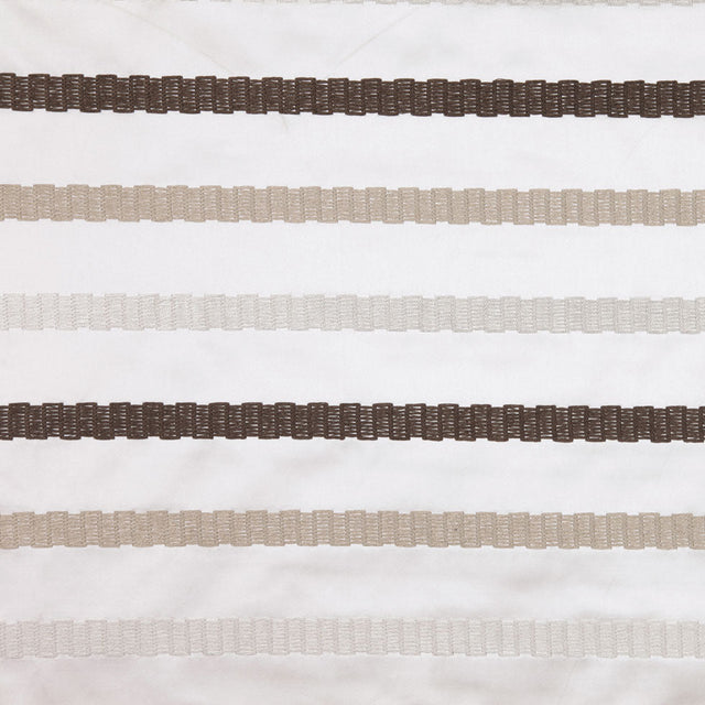 Linen/Brown Stripes Embroidery Stripe