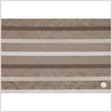 Latte/Beige Stripes Embroidery Stripe