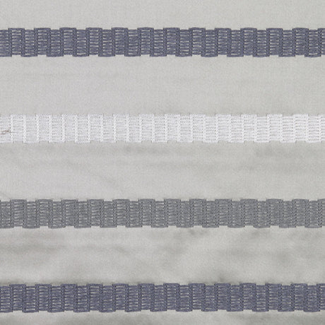 Steel/Blue/White Stripes Embroidery Stripe
