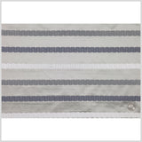 Steel/Blue/White Stripes Embroidery Stripe