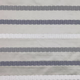 Steel/Blue/White Stripes Embroidery Stripe