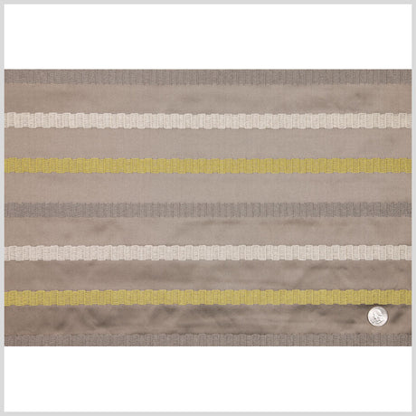 Otter/Lime Stripes Embroidery Stripe