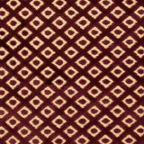 Eggplant/Beige Diamonds Velvet
