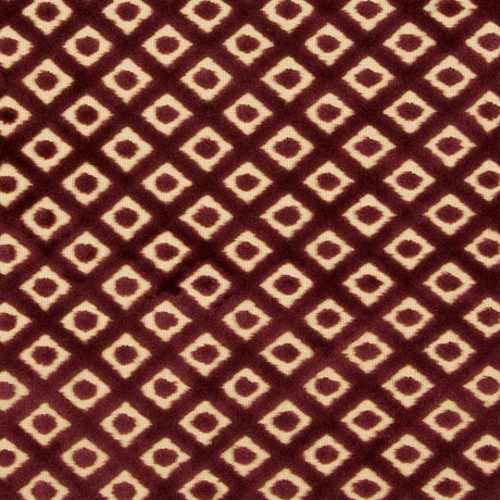 Eggplant/Beige Diamonds Velvet