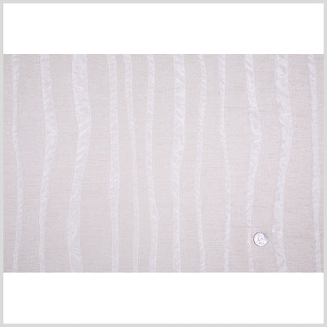 Bright Champagne Stripes Woven