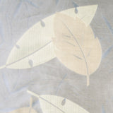 Soft Gold/Cornflower Blue Floral Woven