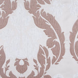 Candlelight Glow Gray/Chocolate/Ice Blue Damask Brocade