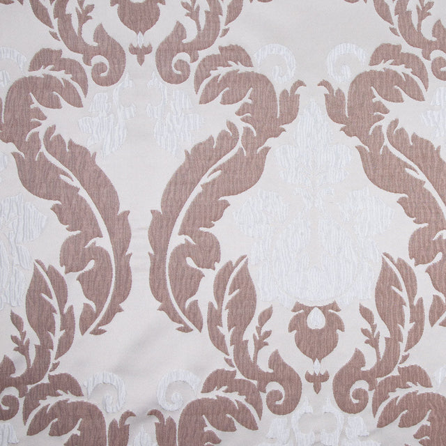 Candlelight Glow Gray/Chocolate/Ice Blue Damask Brocade