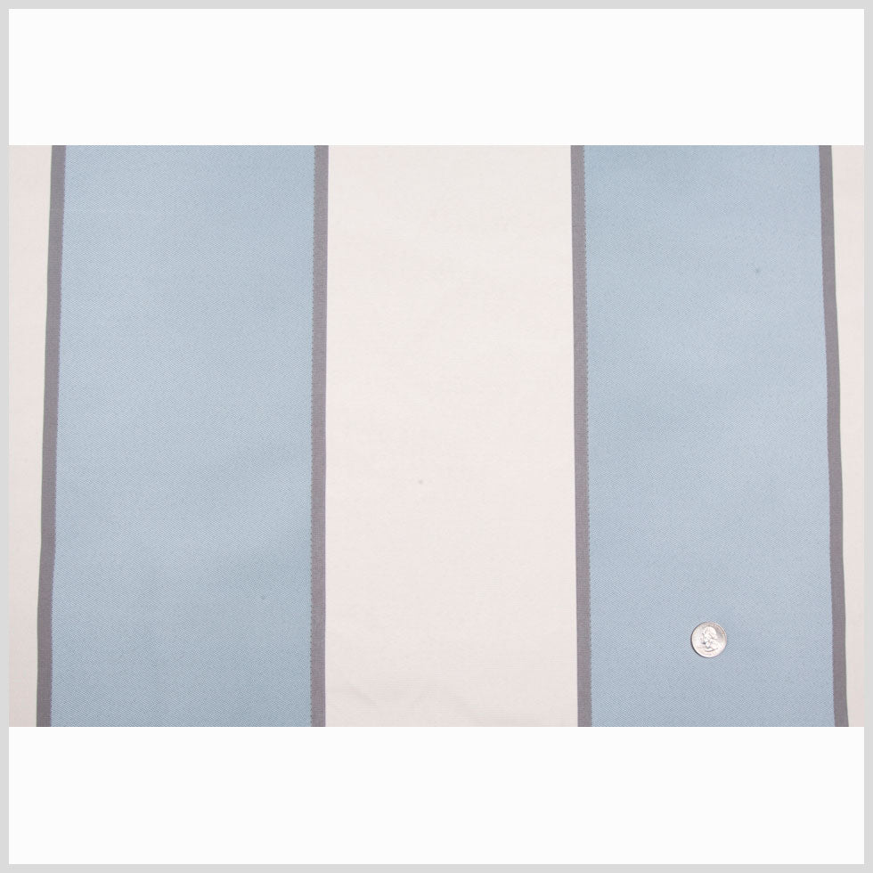 Sky Blue/Natural/Black Stripes Woven