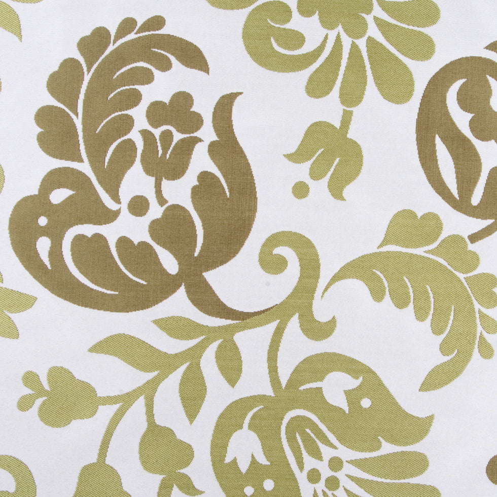 Cotton/Natural/Olive Floral Woven