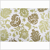 Cotton/Natural/Olive Floral Woven