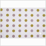 Olive/Cream/Iridescent Brown Polka Dots Chenille