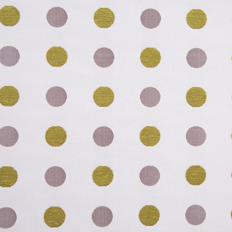 Olive/Cream/Iridescent Brown Polka Dots Chenille