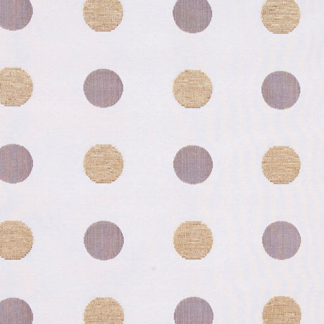 Cream/Antique Gold/Iridescent Brown Polka Dots Chenille