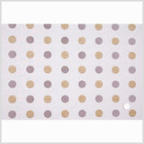 Cream/Antique Gold/Iridescent Brown Polka Dots Chenille