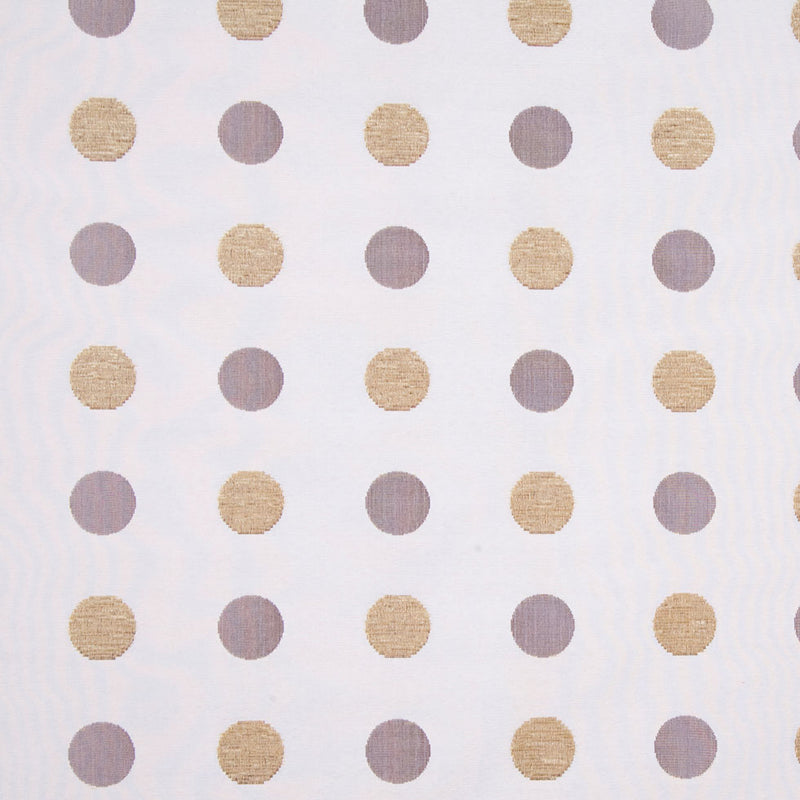 Cream/Antique Gold/Iridescent Brown Polka Dots Chenille