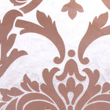Beige/Chocolate Damask Velvet