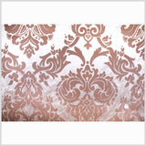Beige/Chocolate Damask Velvet