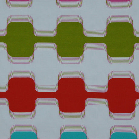 Primary Red/Teal/Fuchsia/Capri Kiwi Geometric Prints