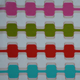 Primary Red/Teal/Fuchsia/Capri Kiwi Geometric Prints